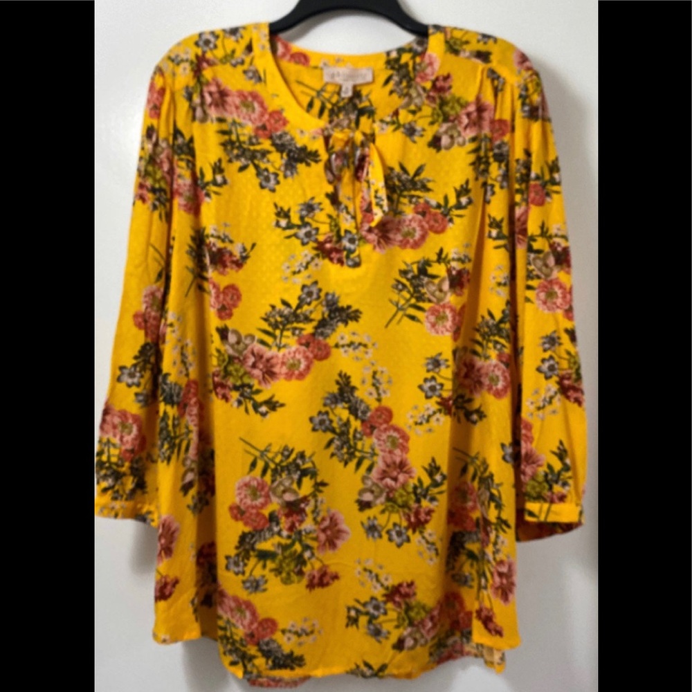 NWT Philosophy Boho Floral Top 3X